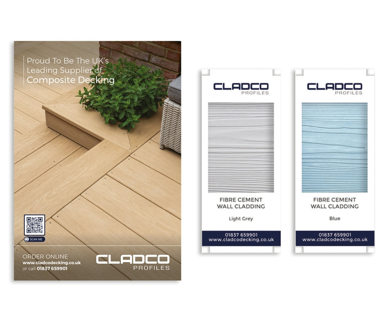 Cladco Fibre Cement Wall Cladding Sample Pack (Free of Charge)