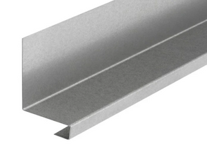 Cladco Drip Tray Flashings in Plain Galvanised Finish - 3m