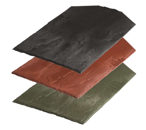 E-Slate Low Pitch Plastic Roof Slate 10° - Traditional Grey (pack of 16)
