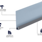 Cladco Fibre Cement Click Cladding Horizontal Start Trim - 3m (All Colours)