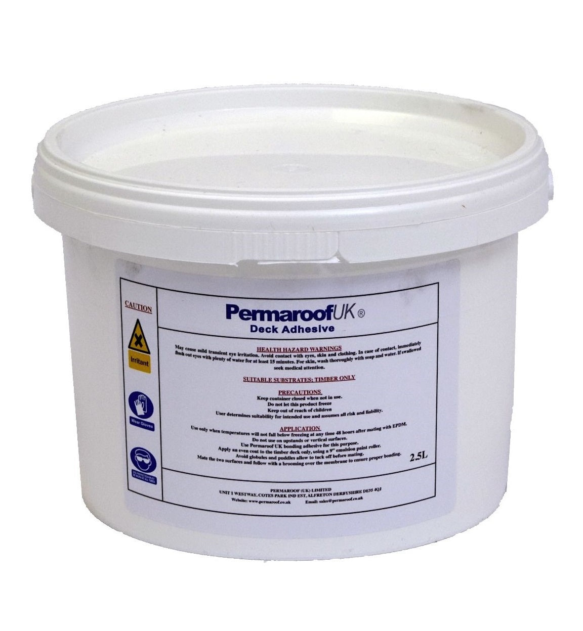 Permaroof Waterbased Deck Adhesive for EPDM