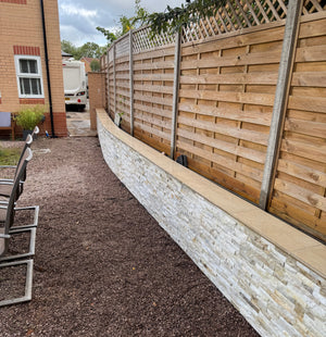 Castle Composites Porcelain Coping Stones 600 x 150mm - Hammerstone Beige