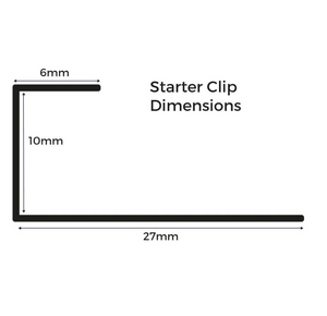 Cladco Composite Decking Starter Clips (Pack of 50)