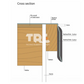 Rubbatrim 2 Part Gutter Trim for EPDM - 2.5m x 70mm
