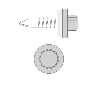 Cladco 22mm Stitcher Screws with Moulded Head (Pack of 100)