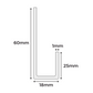 Cladco Fibre Cement Click Cladding Lintel Trim - 3m (All Colours)
