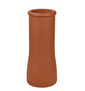 W T Knowles Red Clay Roll Top Chimney Pot - 750mm