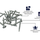 Cladco Fibre Cement Backer Board Flush Fit Screws (Pack of 250)