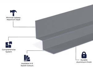 Cladco Fibre Cement Click Cladding Internal Corner Trim - 3m (All Colours)