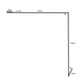 Cladco 90° Internal Corner Barge Flashing and Z Bar Kit for Standing Seam - 3m x 120mm x 120mm