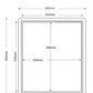 Timloc Z-Series Metal 1 Hour Fire Rated Hinged Loft Access Door (542 x 630mm)