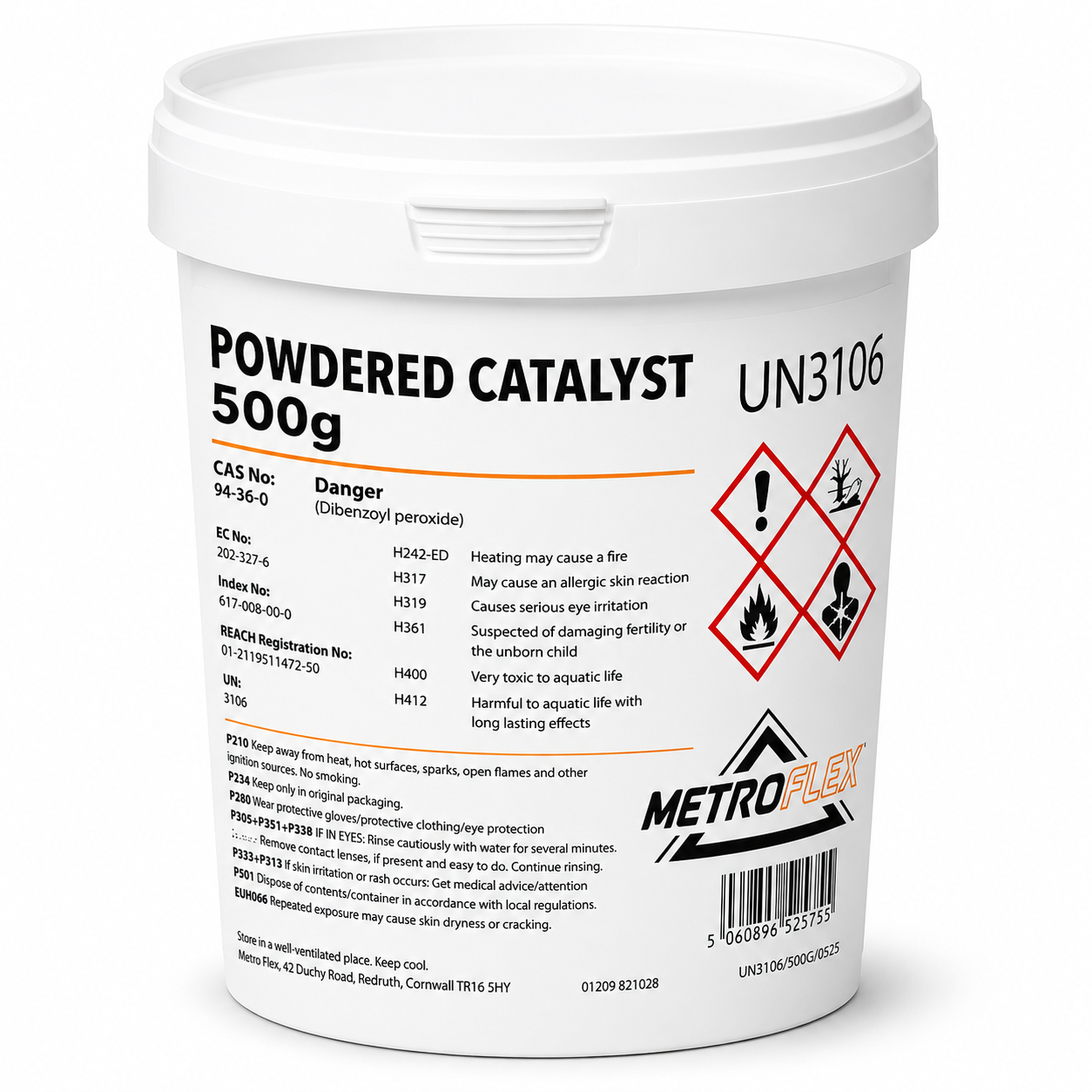 MetroFlex GRP Powdered Catalyst Hardener - 500g