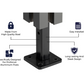Cladco ProFence Fence Post Foot - 85mm x 85mm