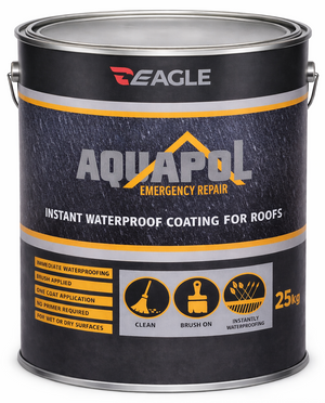 Eagle Aquapol Instant Waterproof Acrylic Coating - Grey 20kg (Pallet of 10 Tins)