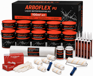 ARBOFLEX PU Liquid Waterproofing Roof Kit - 100m2