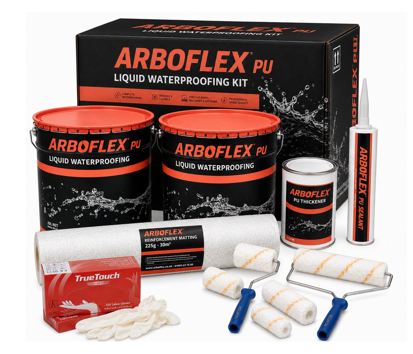 ARBOFLEX PU Liquid Waterproofing Roof Kit - 25m2