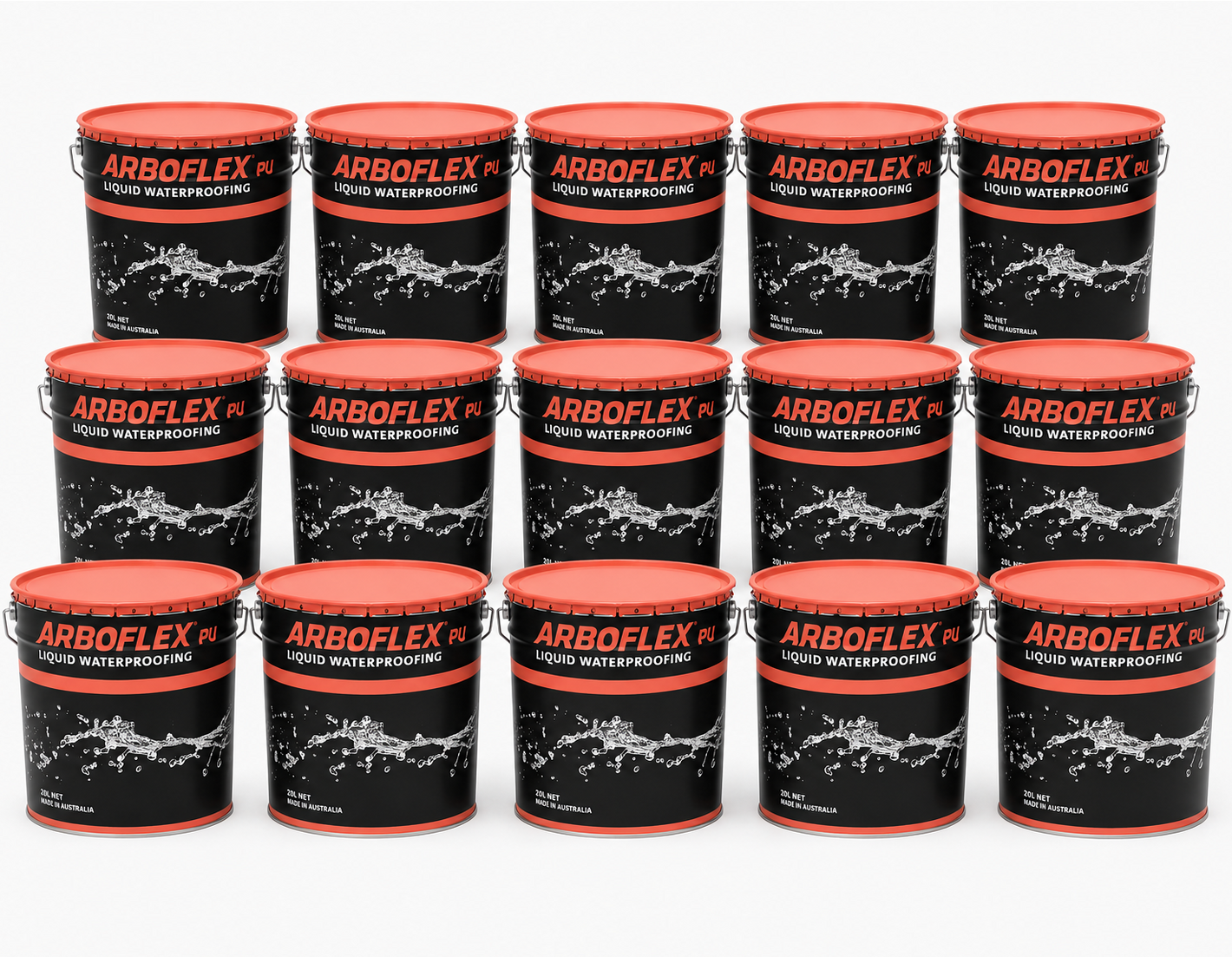 ARBOFLEX PU Liquid Waterproofing - Grey 20kg (PALLET of 15 Tins)