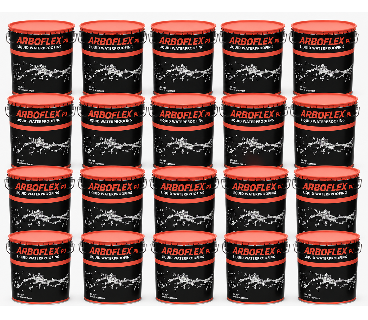 ARBOFLEX PU Liquid Waterproofing - Grey 20kg (PALLET of 20 Tins)