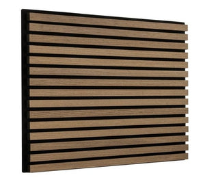 Cladco Acoustic Internal Slatted Wall Panels - Antique Oak (600mm x 600mm)