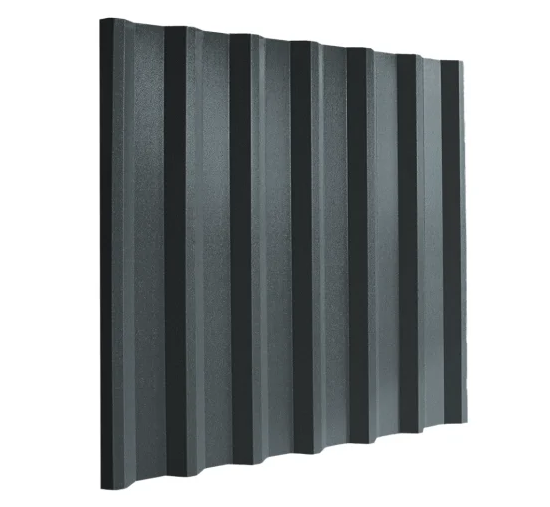 Cladco 34/1000 Box Profile 0.5mm PVC Plastisol Coated Roof Sheet - Anthracite
