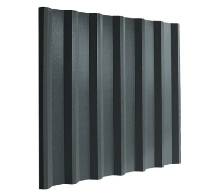 Cladco 34/1000 Box Profile 0.5mm PVC Plastisol Coated Roof Sheet - Anthracite