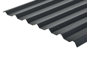 Cladco 34/1000 Box Profile 0.5mm PVC Plastisol Coated Roof Sheet - Anthracite