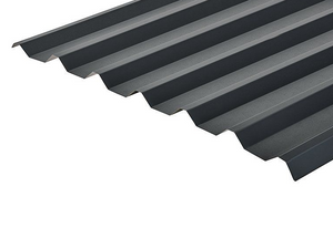 Cladco 34/1000 Box Profile 0.7 PVC Plastisol Coated Roof Sheet - Anthracite