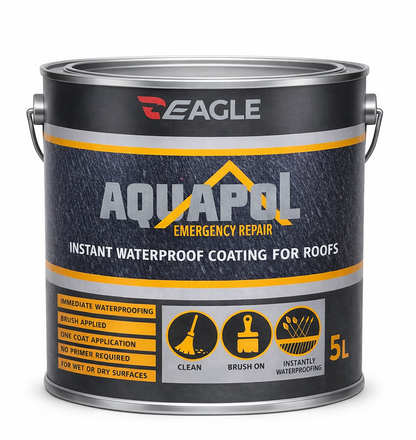 Eagle Aquapol Instant Waterproof Acrylic Coating - Grey 5kg