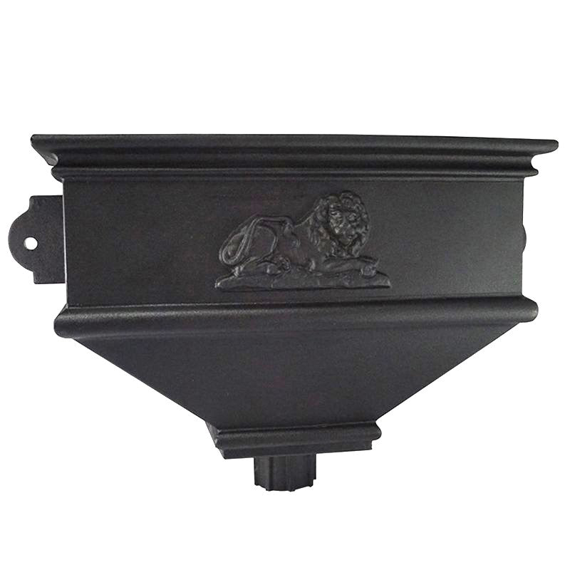 Brett Martin Cascade Cast Iron Effect Long Hopper with Lion (BRH5LN)