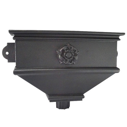 Brett Martin Cascade Cast Iron Effect Long Hopper with Tudor Rose (BRH5TR)