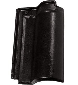 British Ceramics Roman Clay Roof Tile - Black Glazed (Pallet of 288 tiles)