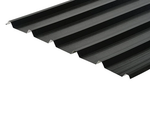 Cladco 32/1000 Box Profile 0.7 PVC Plastisol Coated Roof Sheet - Black