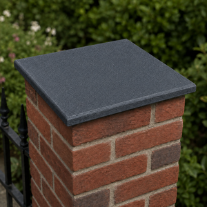 Castle Composites Limestone Pier Cap - Black 370mm x 370mm