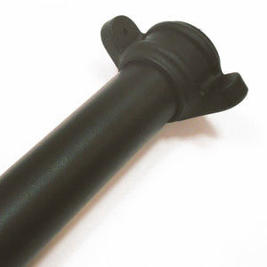 Brett Martin Corner Round 68mm Cast Iron Effect Corner Socketed Downpipe with Lugs - 1.8m (BR2518LCI)