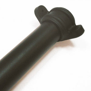 Brett Martin Corner Round 68mm Cast Iron Effect Corner Socketed Downpipe with Lugs - 2.5m (BR2525LCI)