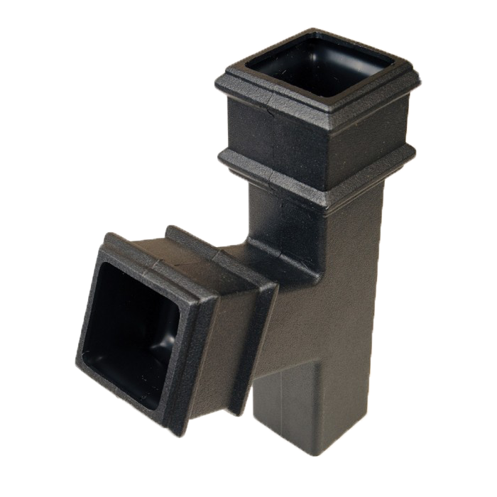 Brett Martin Square 65mm Cast Iron Effect Shoe with Lugs (BR516LCI)