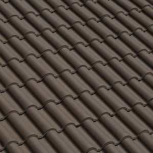 British Ceramics Roman Clay Roof Tile - Brown