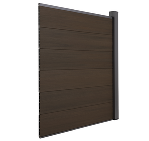 Cladco ProFence Composite Fencing Panel - Burnt Oak (1.84m)