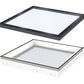 VELUX CFU 200100 S00M Fixed Flat Glass Rooflight Package 200 x 100 cm (Including CFU Double Glazed Base & ISU Flat Glass Top Cover)