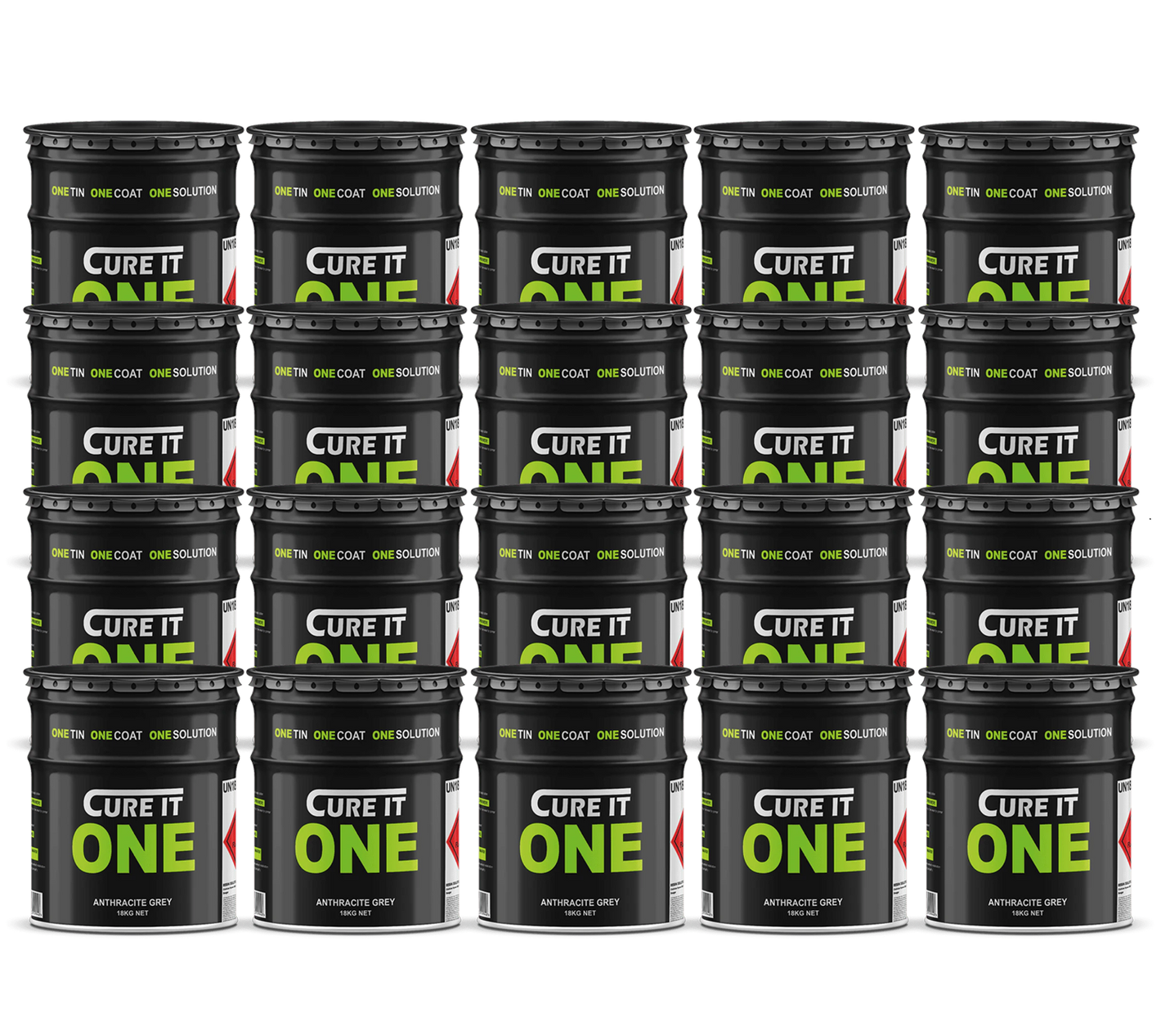 Cure It ONE GRP Roofing Resin - Anthracite Grey 18kg (PALLET of 20 tins)