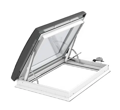 VELUX CXU 150150 0225K01 Curved Glass Flat Roof Exit Package with Triple Glazed Base (150cm x 150cm)