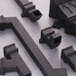 Brett Martin Square 65mm Cast Iron Effect Adjustable Offset Kit 150mm - 455mm (BR5000CI)