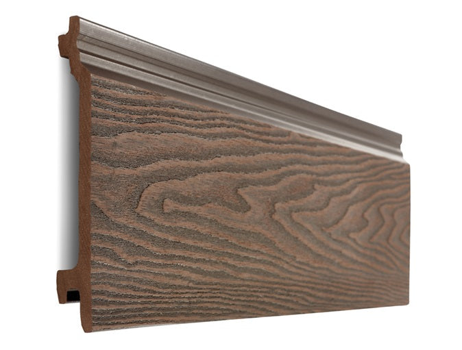 Coffee Color Cladding Cladco Signature Woodgrain Composite Wall Cladding Board - Coffee (3.6