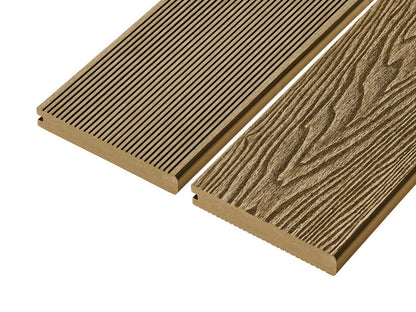 Cladco Signature Solid Bullnose Composite Decking Board - 4m (All Colours) Teak
