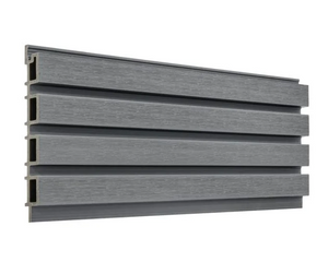 Cladco Composite Slatted Wall Cladding Panels - Silver Grey (2.5m)