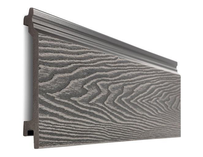 Cladco Signature Woodgrain Composite Wall Cladding Board - Stone Grey (3.6m)