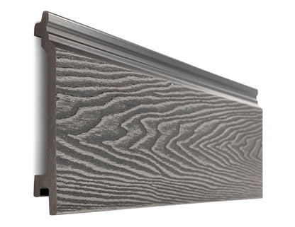 Cladco Composite Woodgrain Effect Wall Cladding Board - Stone Grey (3.6m)