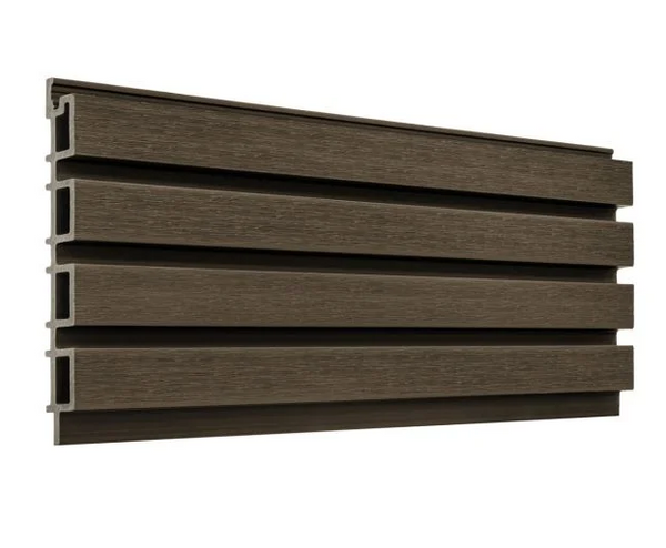 Walnut Timber Cladding Cladco Composite Slatted Wall Cladding Panels - Walnut (2.5m)