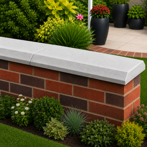 Classical Creations Chamfered Flat Coping Stones - Light Grey