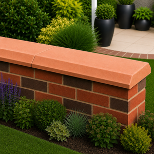Classical Creations Chamfered Flat Coping Stones - Terracotta